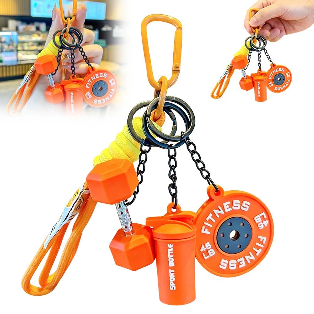 Ensemble de 4 Mini Porte-Clés Gym