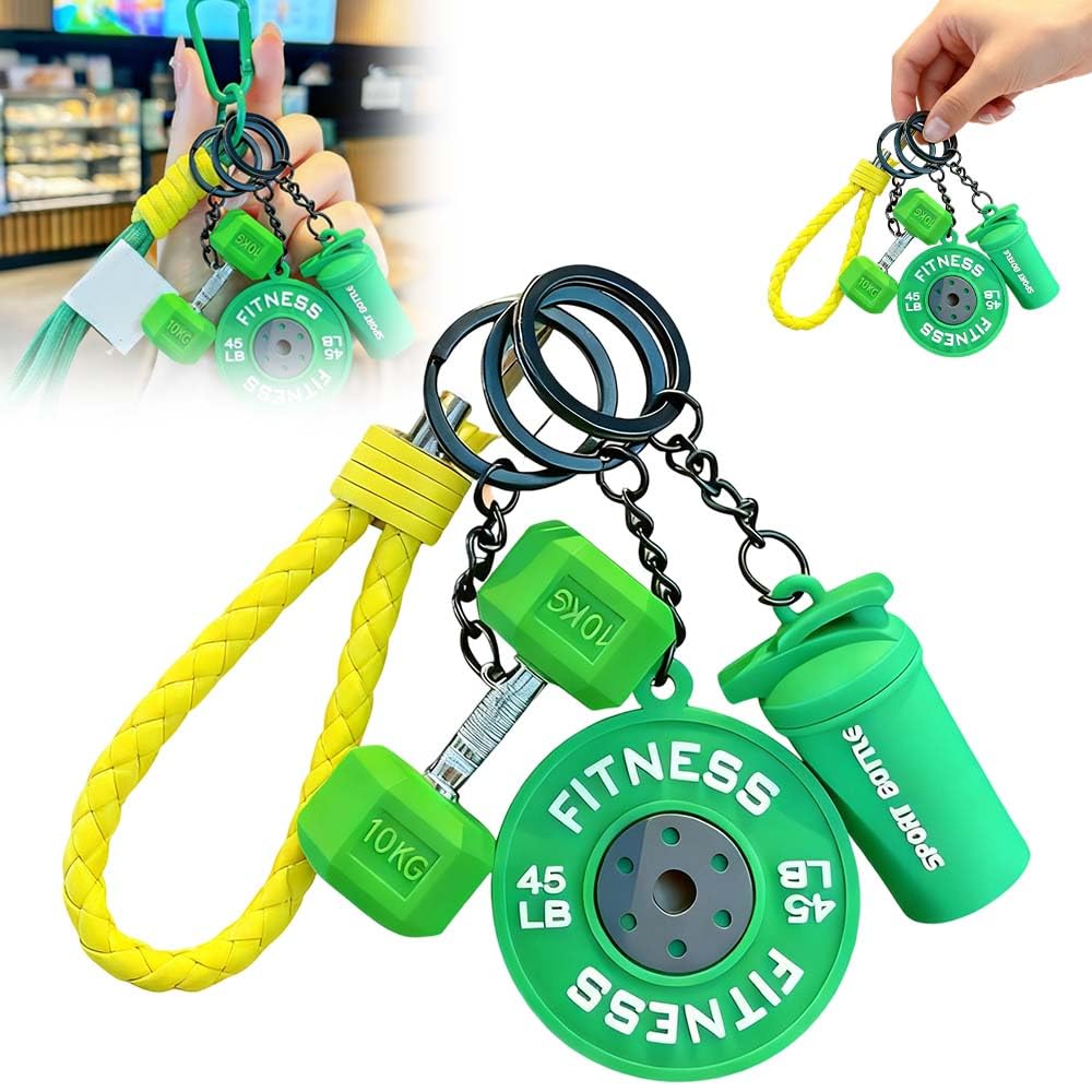 Ensemble de 4 Mini Porte-Clés Gym